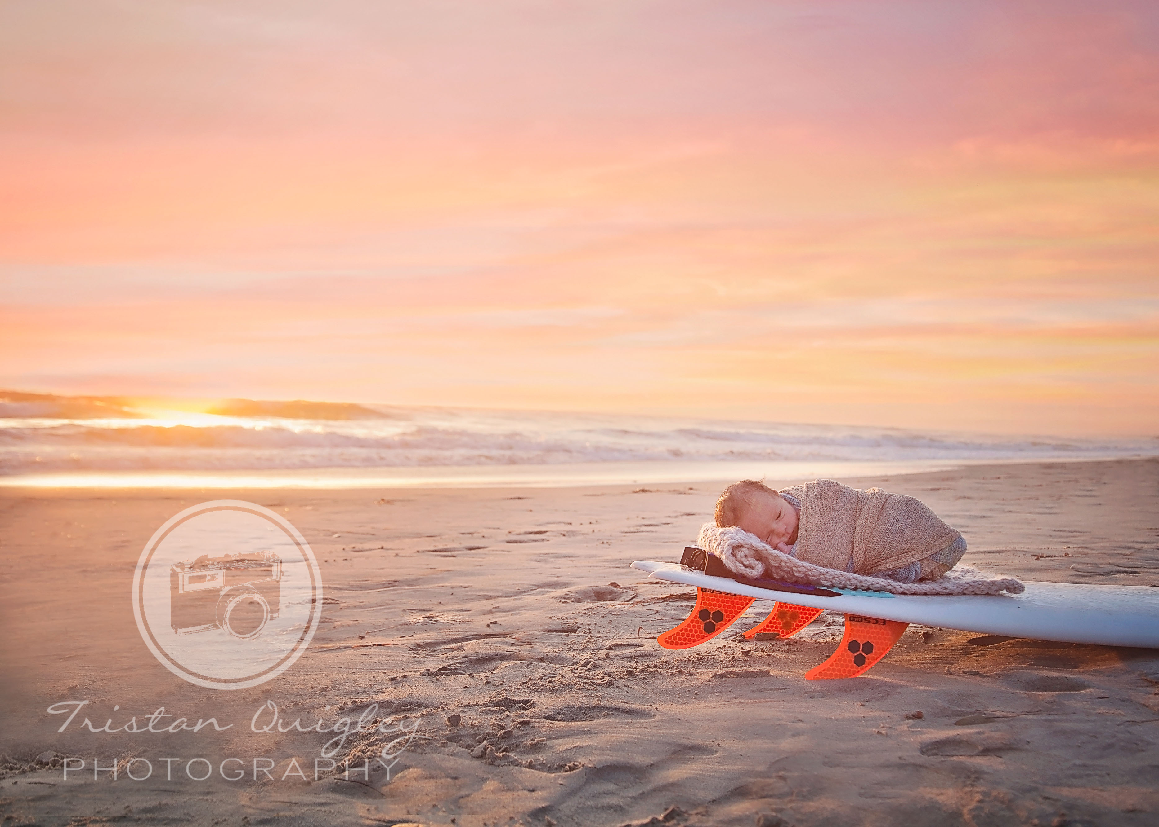 San Diego Newborn Beach Photography - San Diego, CA- Tristan Quigley Photography