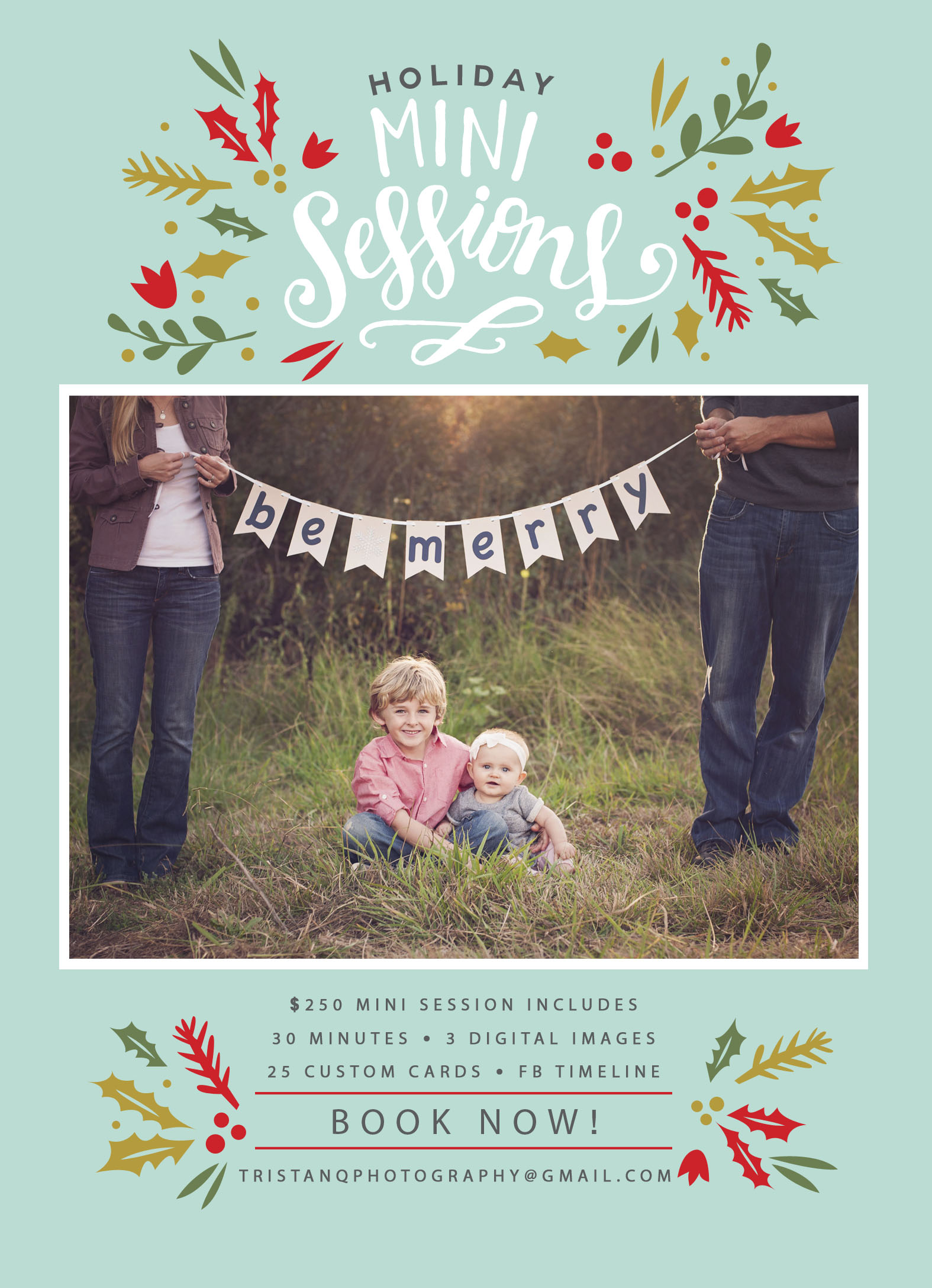 San Diego Holiday Mini Session Photography - San Diego, CA- Tristan Quigley Photography