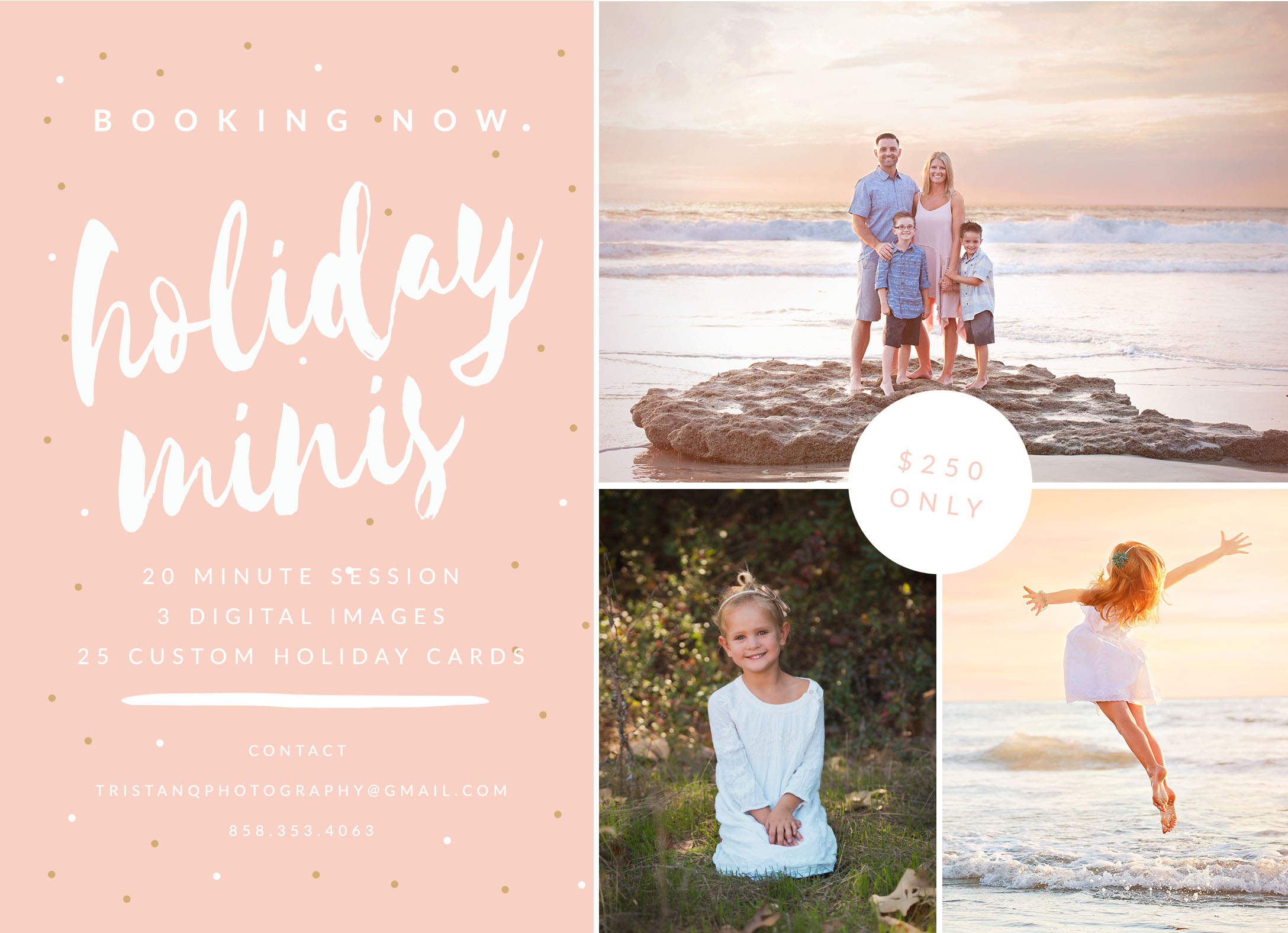 San Diego Holiday Mini Session Photography - San Diego, CA- Tristan Quigley Photography