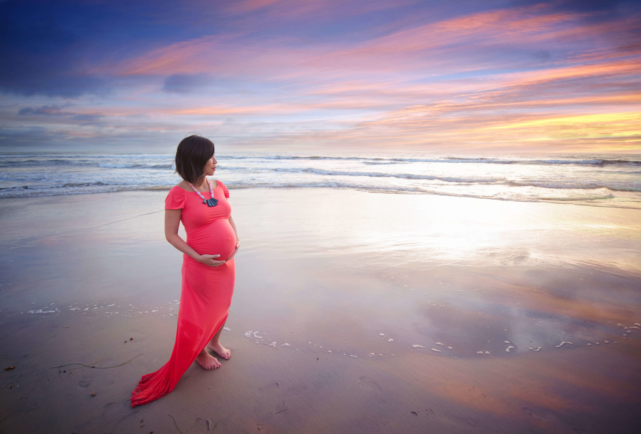 La jolla maternity photographer beach session