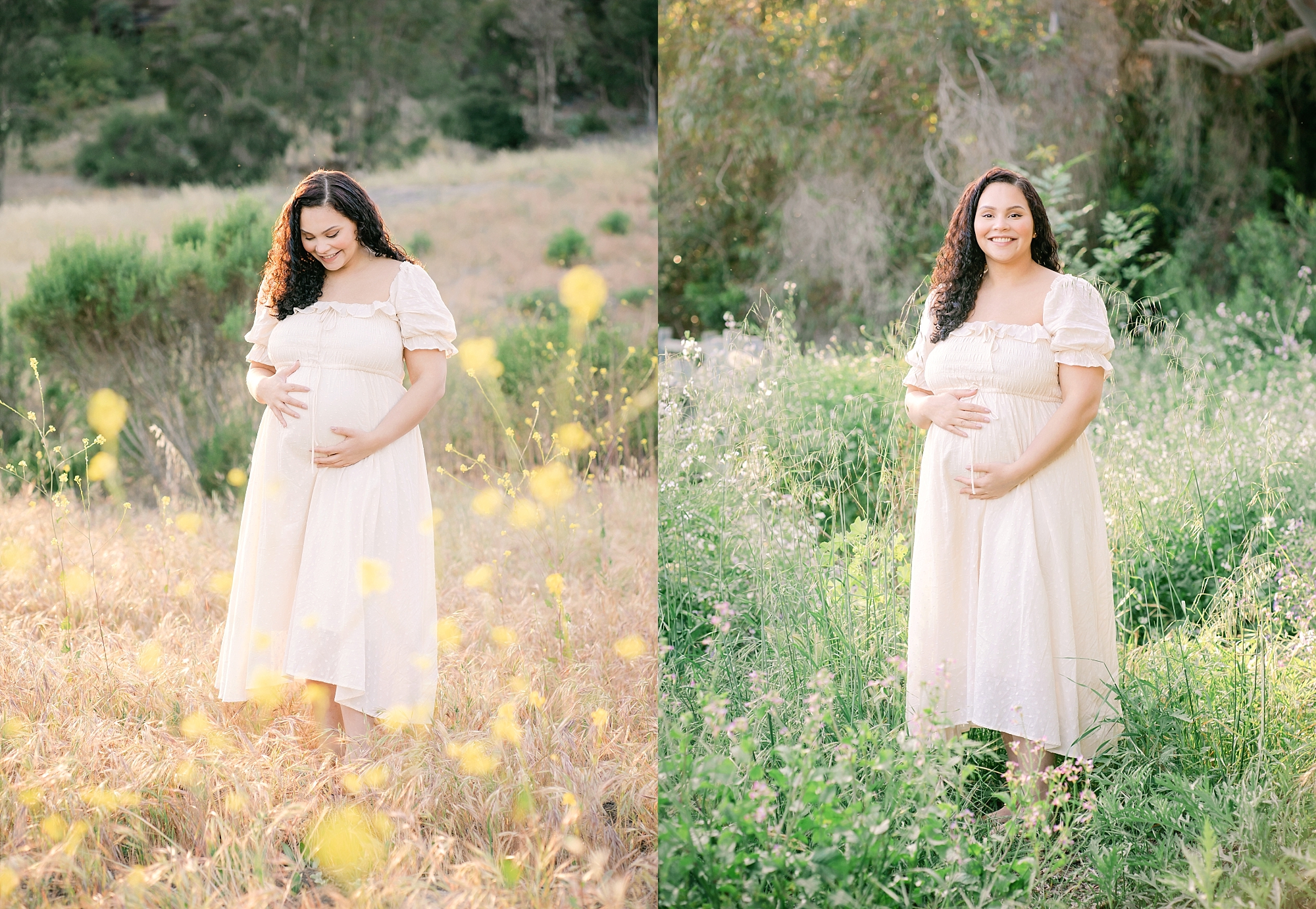 Outdoor maternity photo of solo mama in La Jolla CA