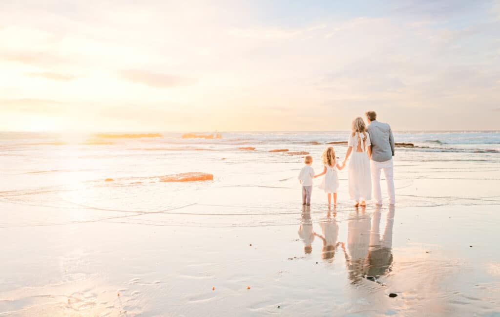 Lifestyle family images from an Oceanside family photography session